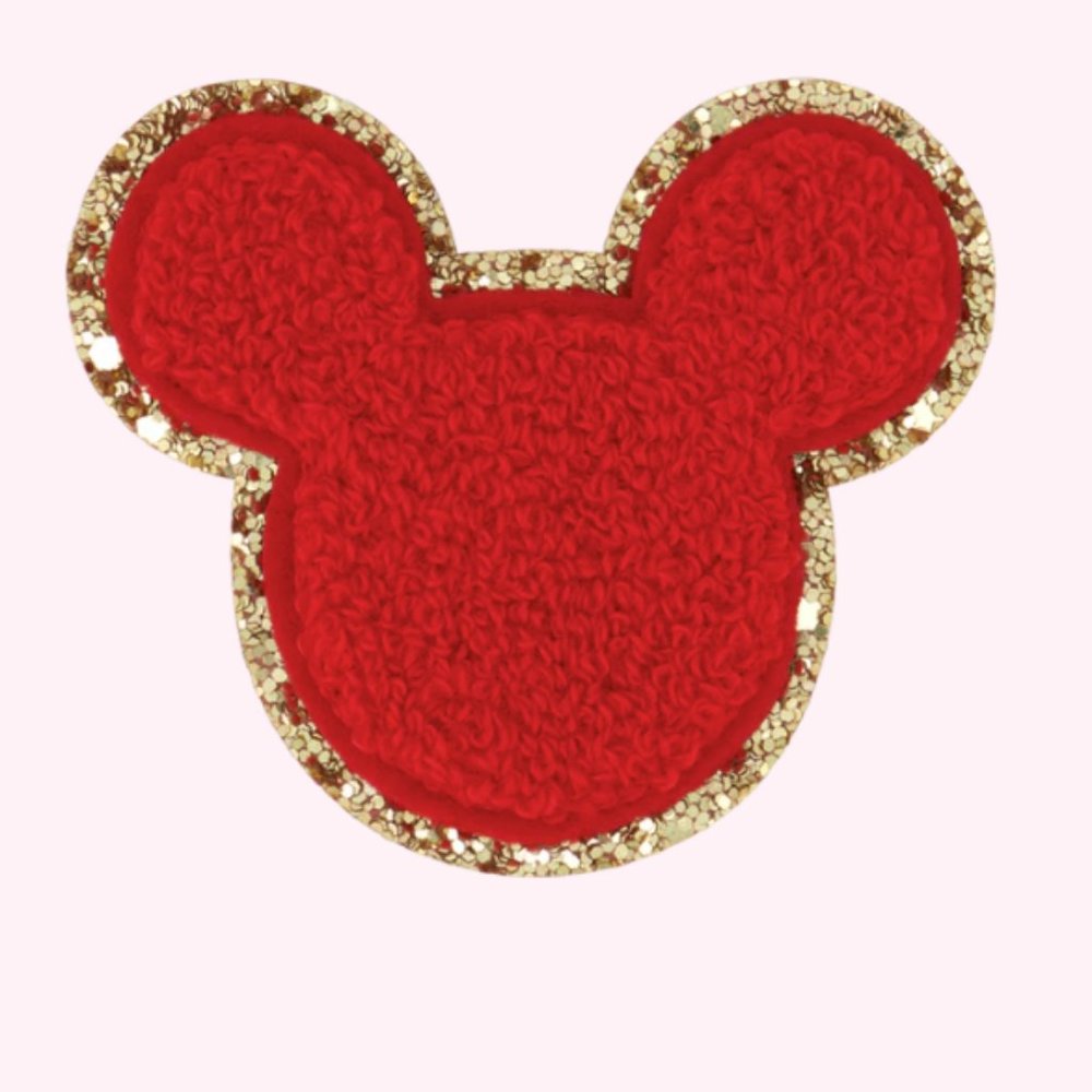 Stoney Clover Lane Disney Mickey Mouse Glitter Patch - RED - Picture 4 of 4